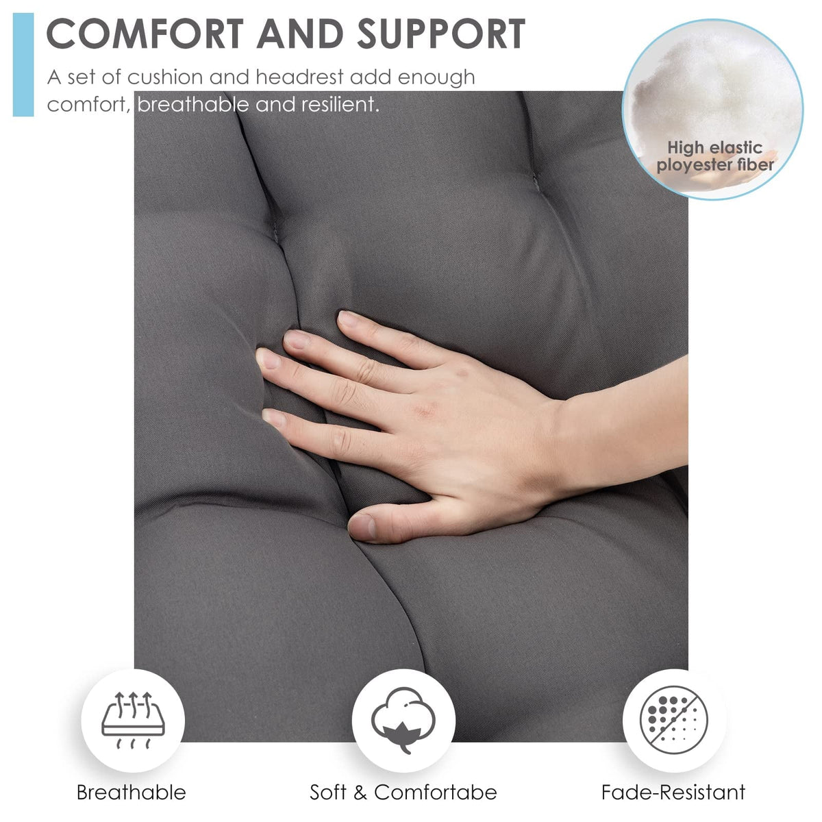 Hanging Egg Chair with Stand and Cushion X597