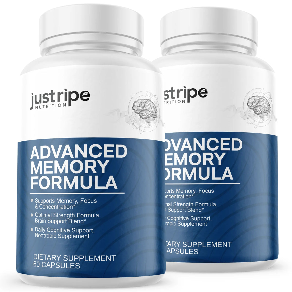 2 Pack Advanced Memory Formula Brain Supplement M38188