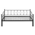 Twin Size Black Metal Daybed with Trundle O864