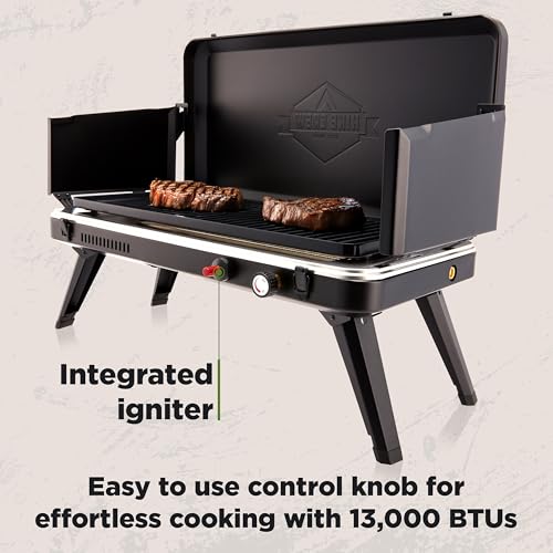 2-in-1 Gas Camping Grill and Griddle Combo N80688