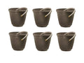 100 Foot Resin Wicker Garden Hose Storage Pot 6 Pack B489338