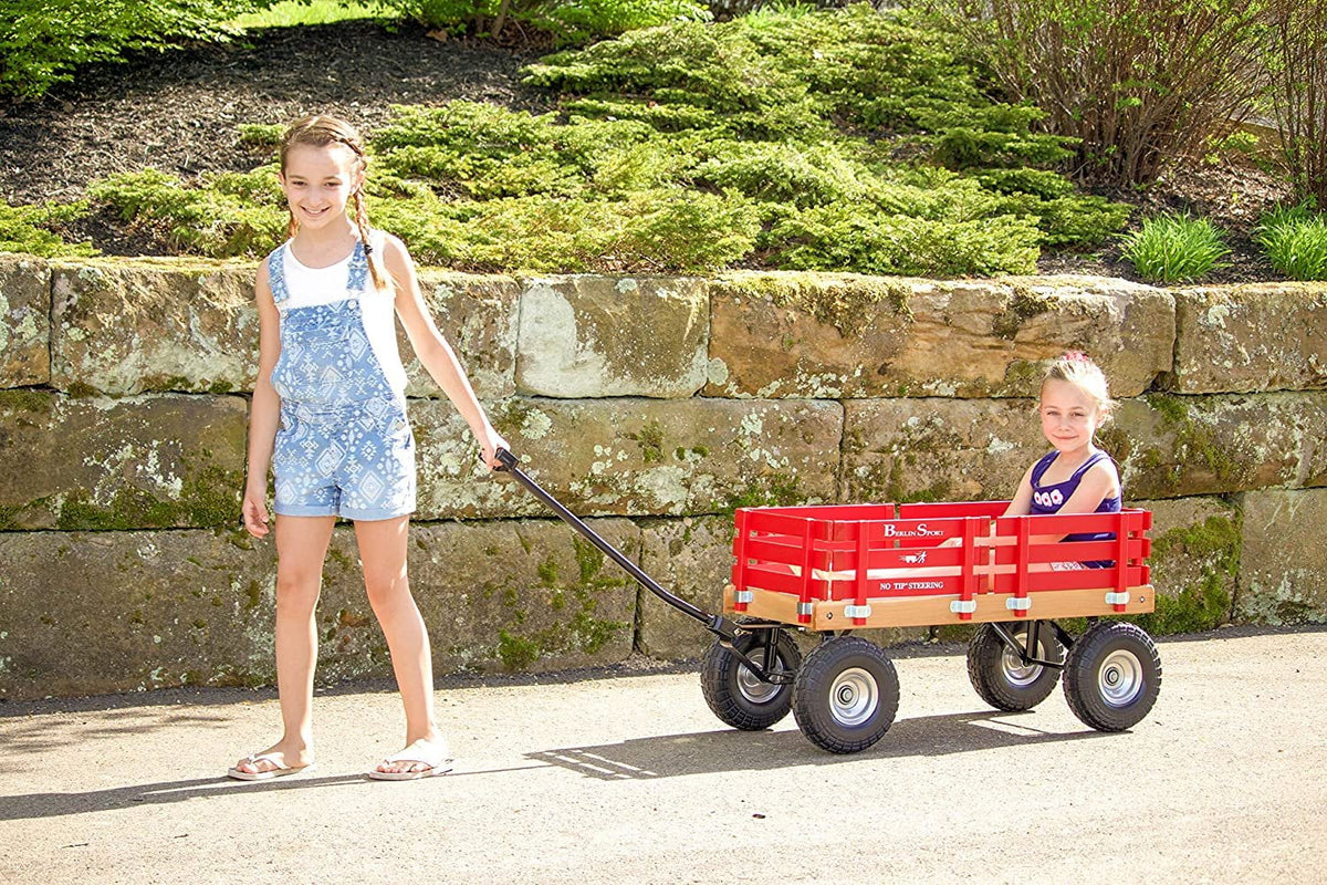Red Wagon with 10" No-Flat Tires J5587
