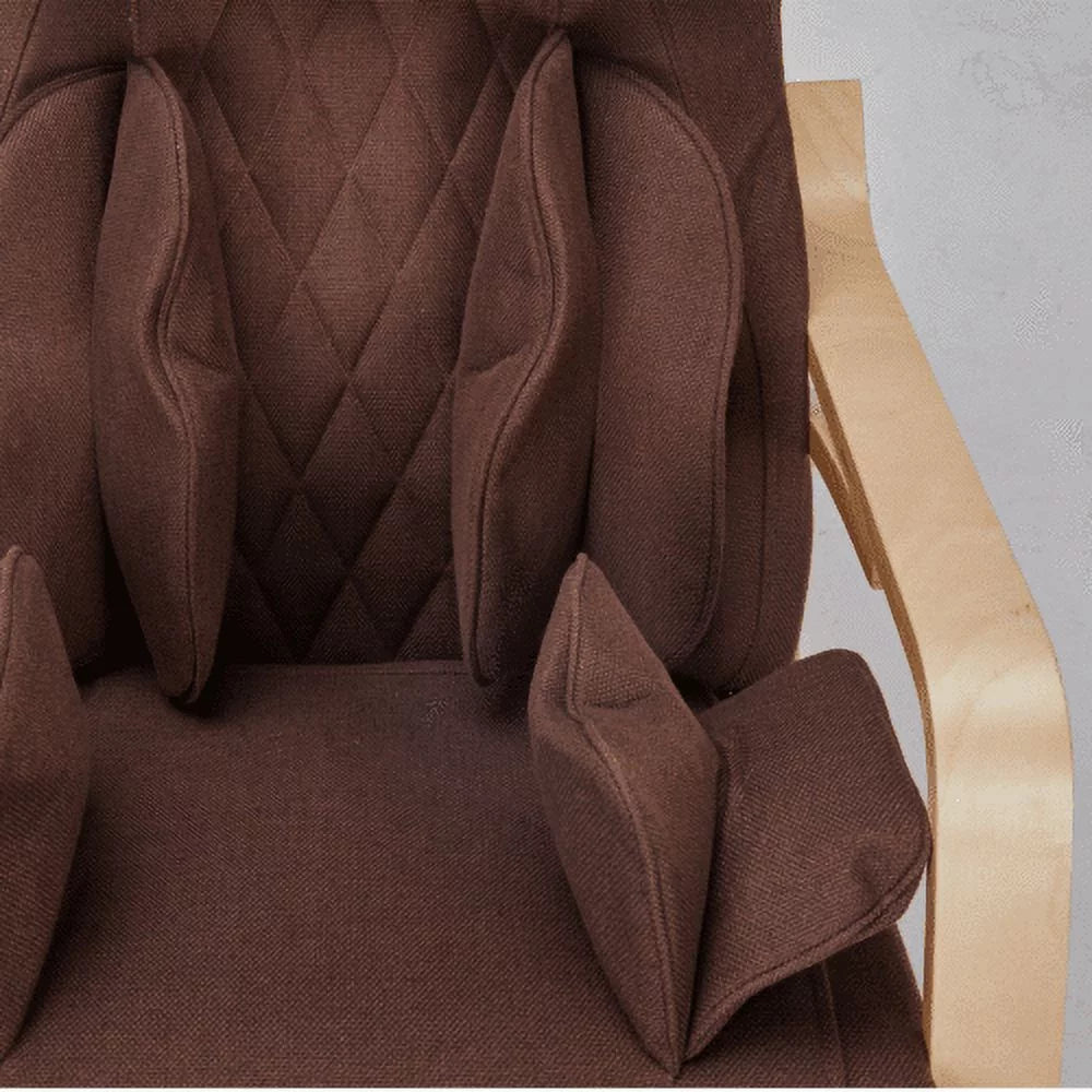 Brown Cotton Fabric Rocking Chair M5030