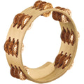 8 in. Hammered Bronze Tambourine D620