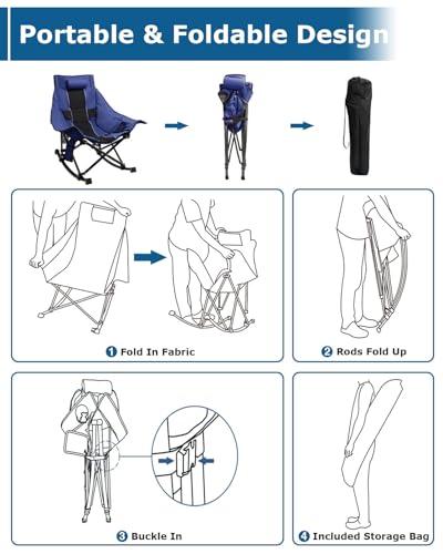 Oversized Heated Camping Chair with 3 Heat Levels F296