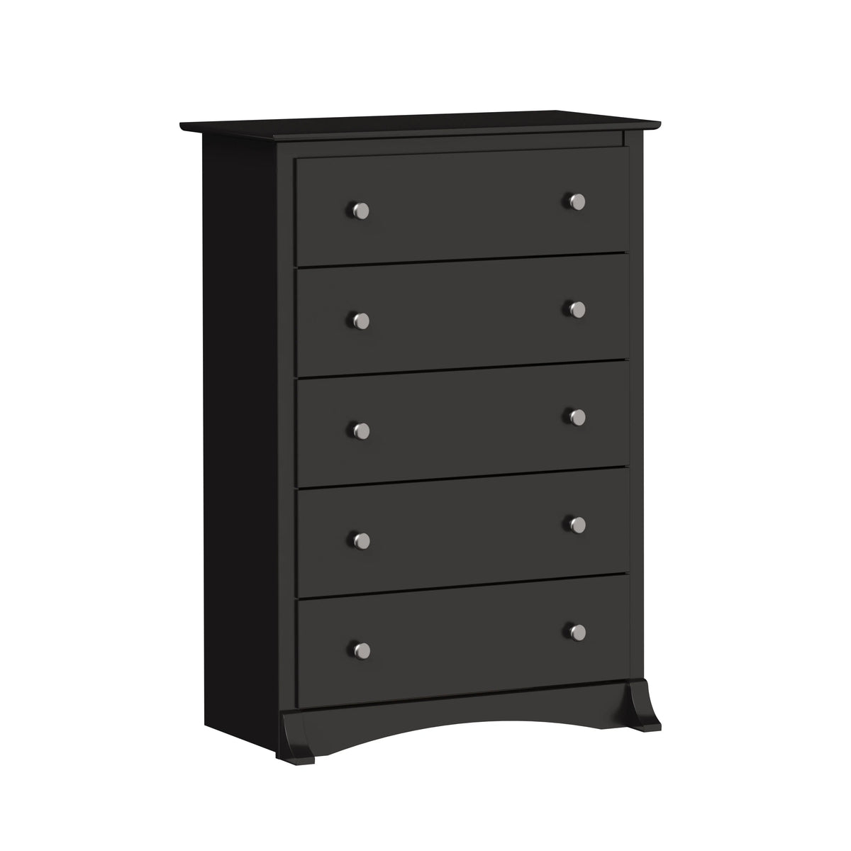 Black 5 Drawer Chest Q983