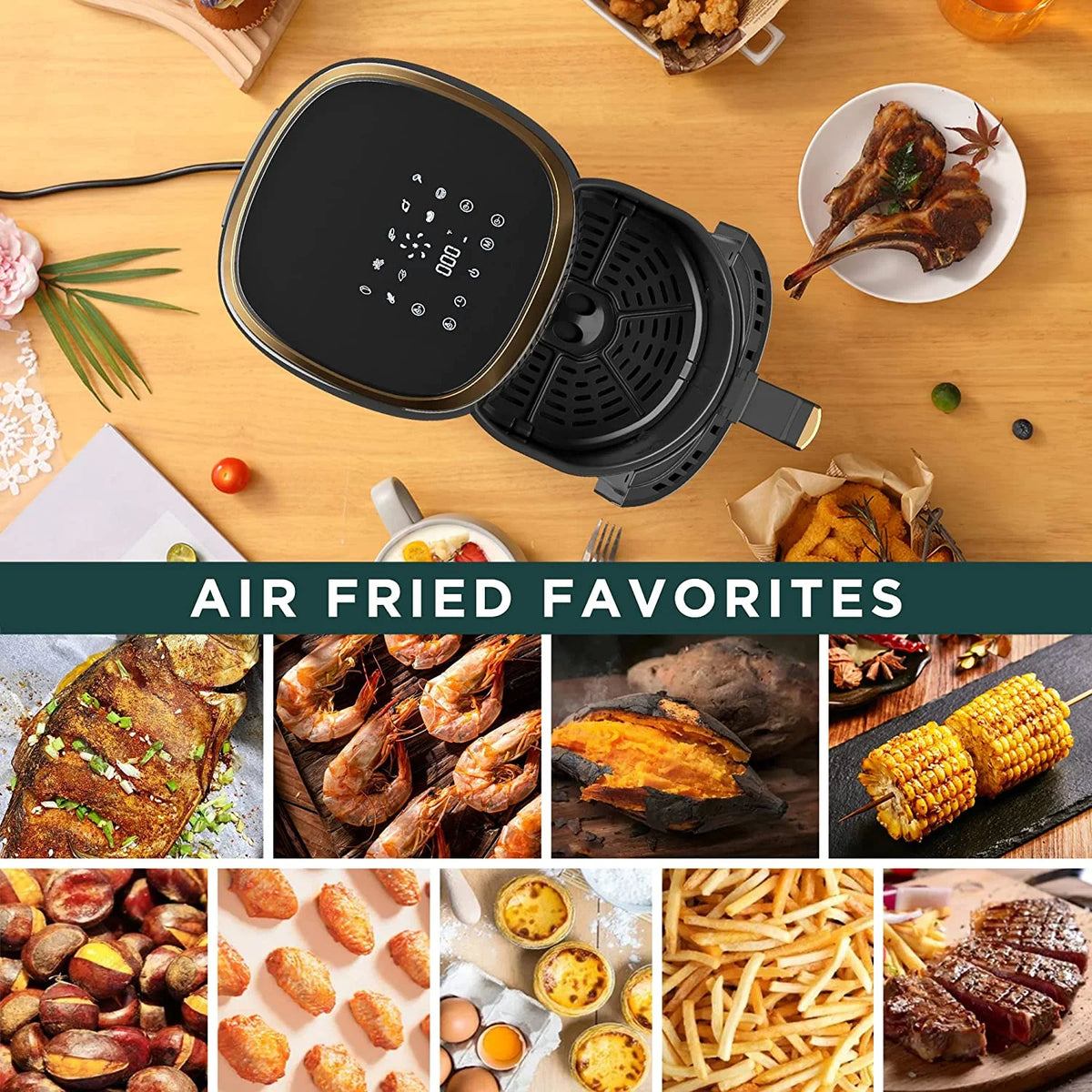 4.2 Quart Nonstick Stainless Steel Air Fryer Z3049