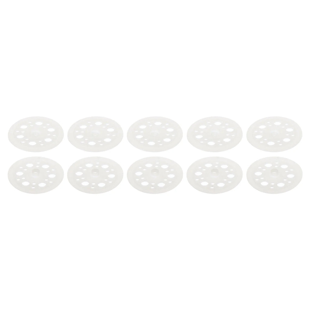 46mm Polypropylene Flat Plastic Washers White 400 Pack Q879