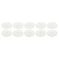 46mm Polypropylene Flat Plastic Washers White 400 Pack Q879