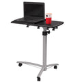 Black Computer Desk With Wheels A367