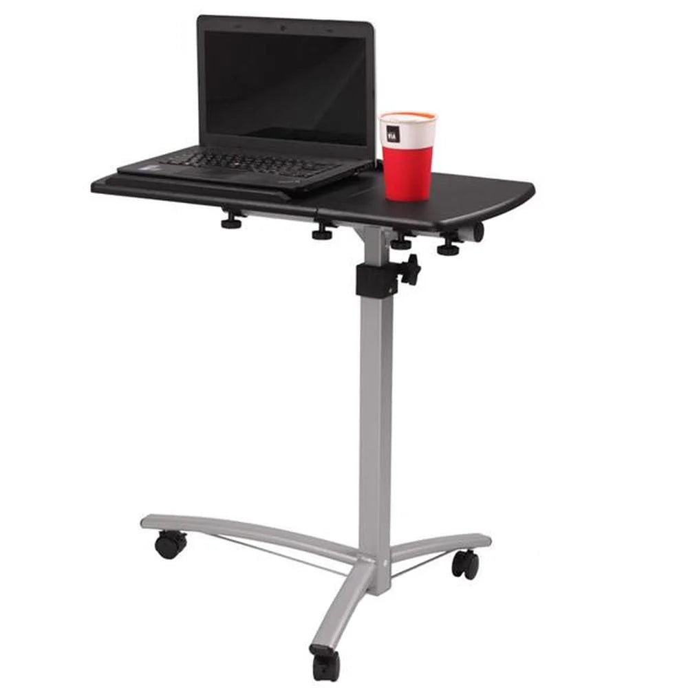 Black Computer Desk With Wheels A367