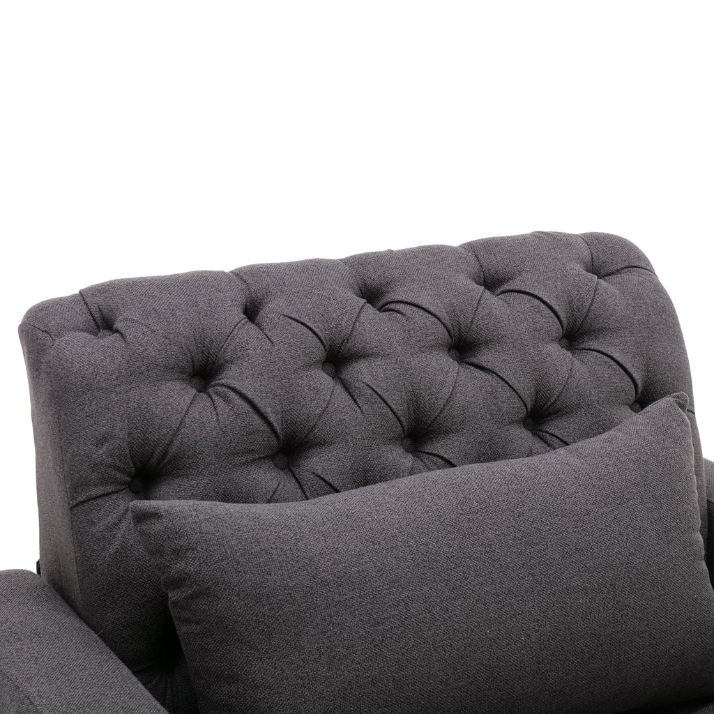 Gray 3 in 1 Sleeper Sofa with Pillow E77985