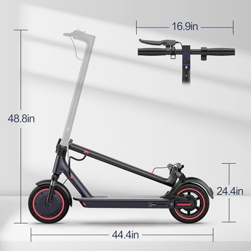 Folding Electric Scooter with Solid Tires and Dual Suspension Q3698