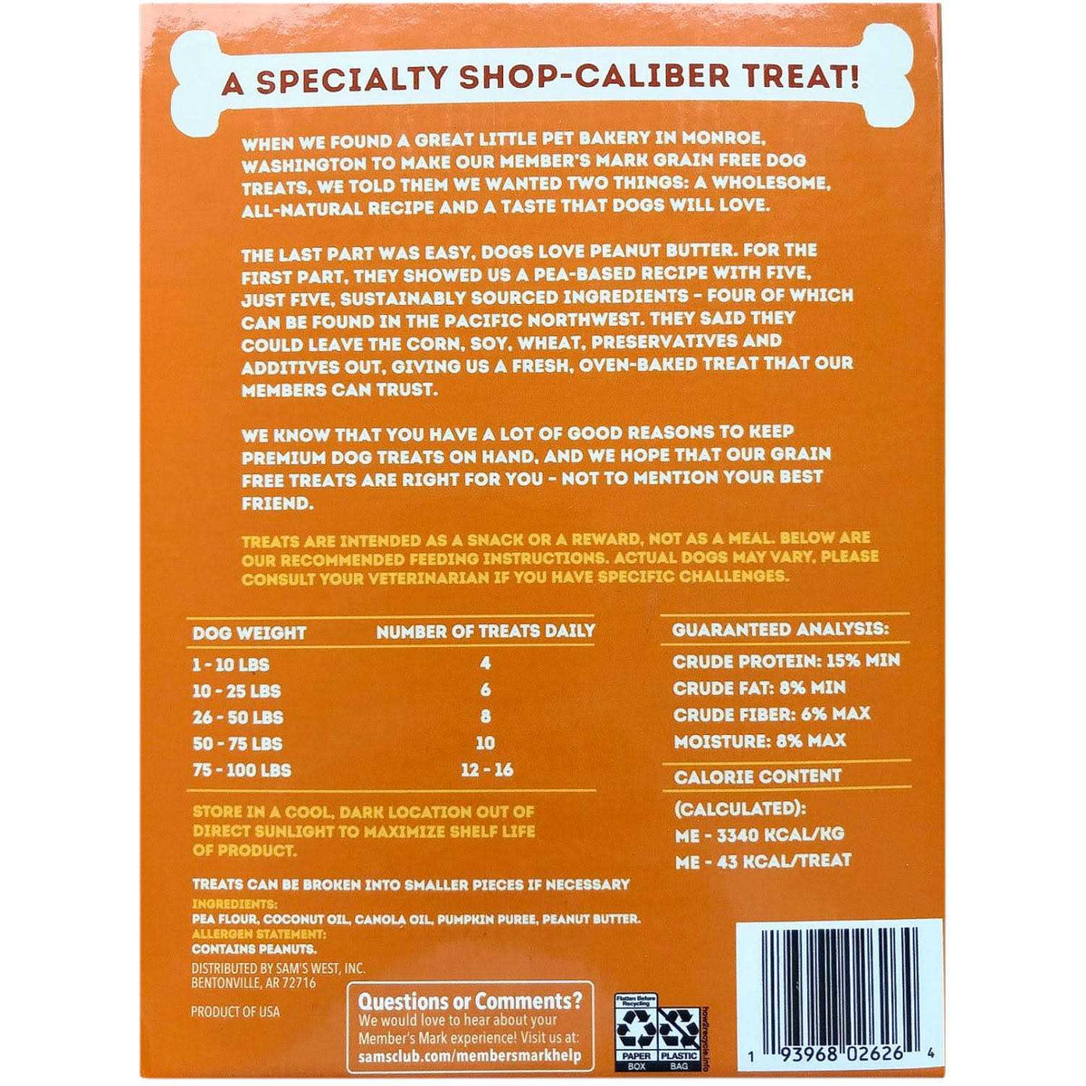 Grain-Free Dog Treat Biscuits J325534