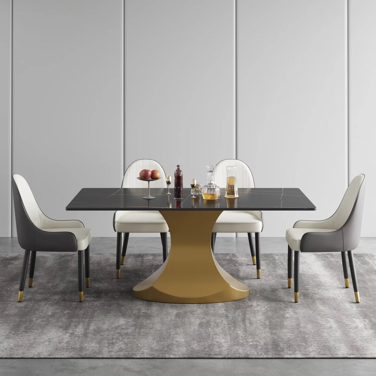 71" Sintered Stone Dining Table for 6 Person V346