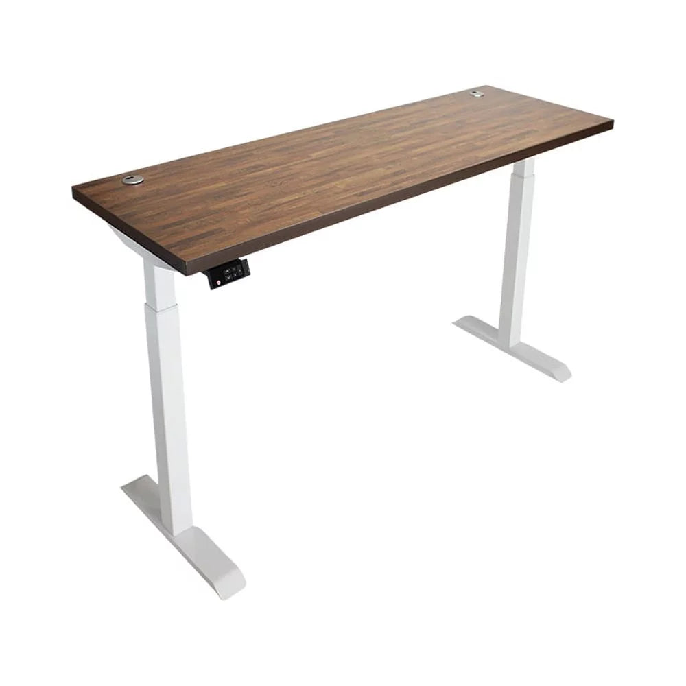 Dual Motor Height Adjustable Desk with White Frame F12629
