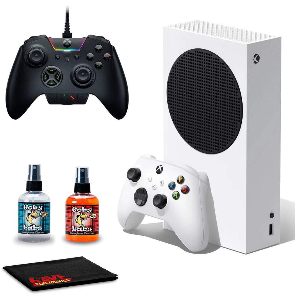 Xbox Series S with Wireless Controller and Cleaning Cloth I65021