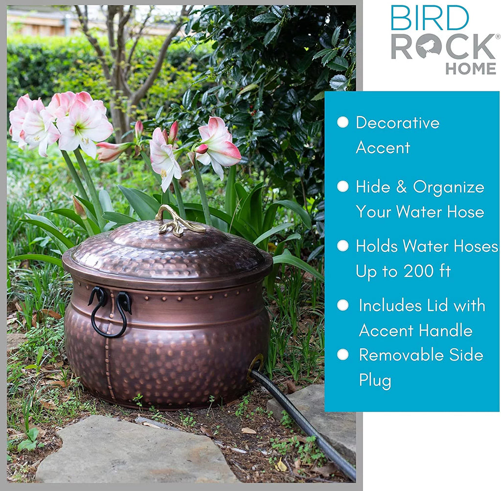 Garden Water Hose Pot with Lid B2673