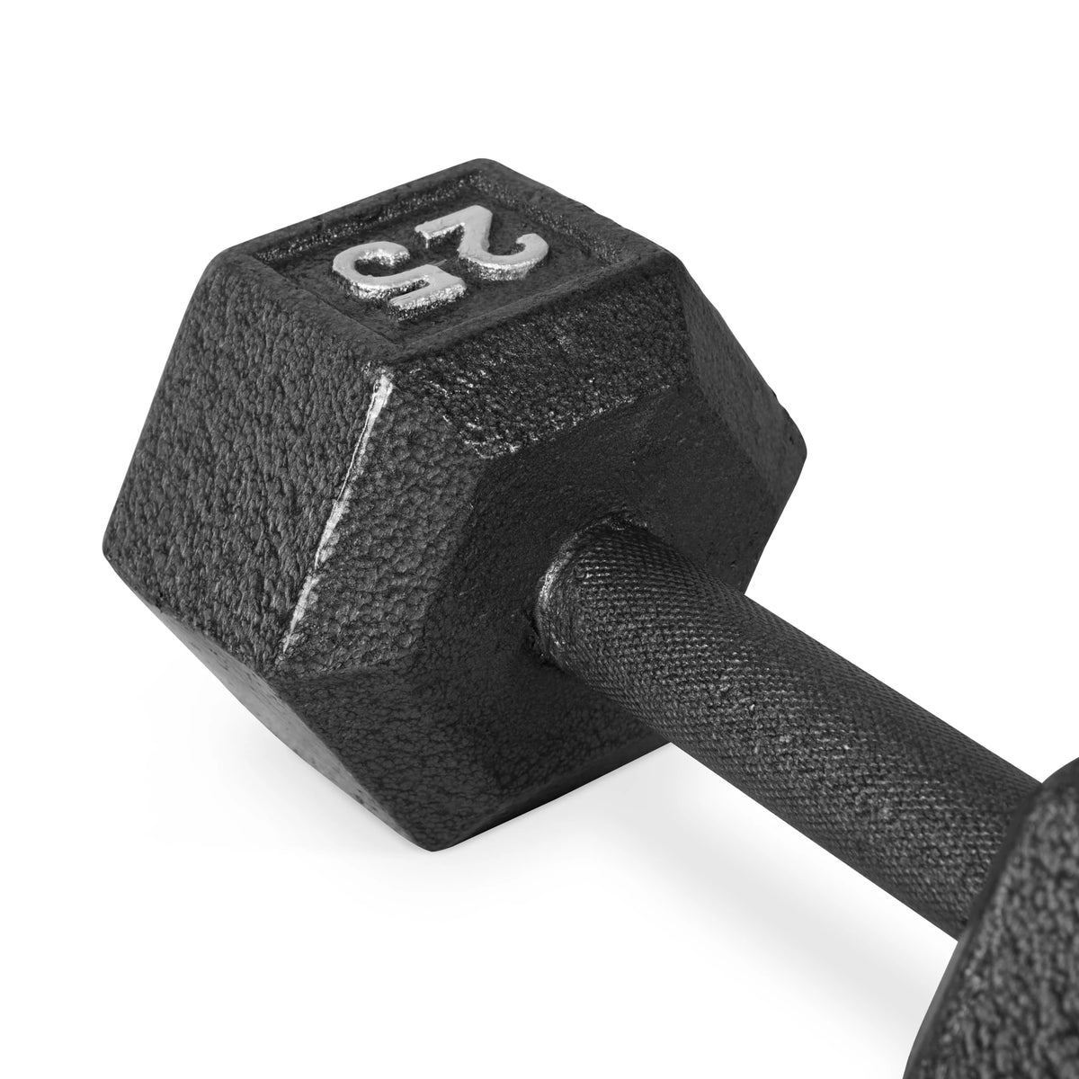 100 lb Cast Iron Hex Dumbbell Weight Set with Rack S922991