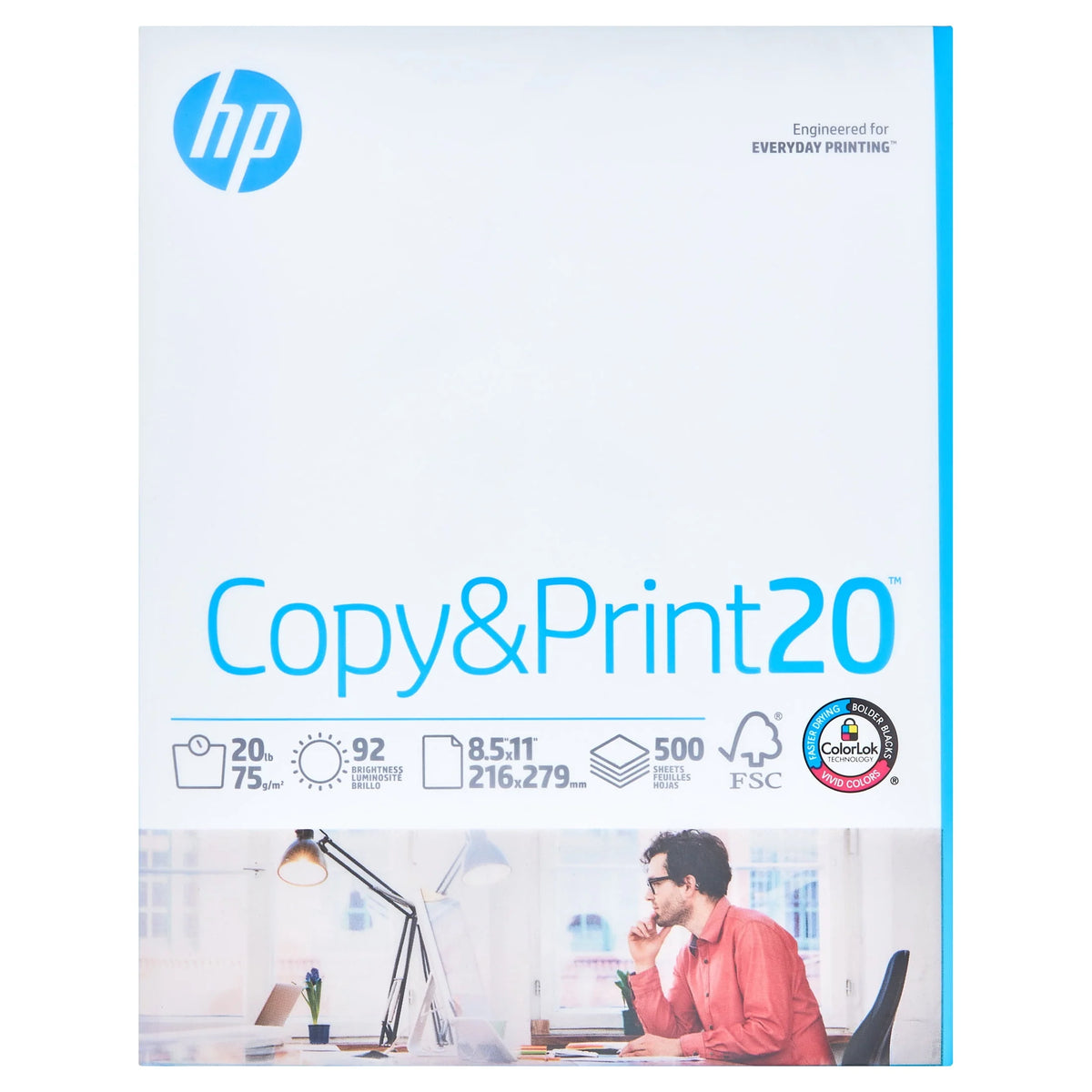 20lb 8.5 x 11 500 Sheets Copy Paper R4040