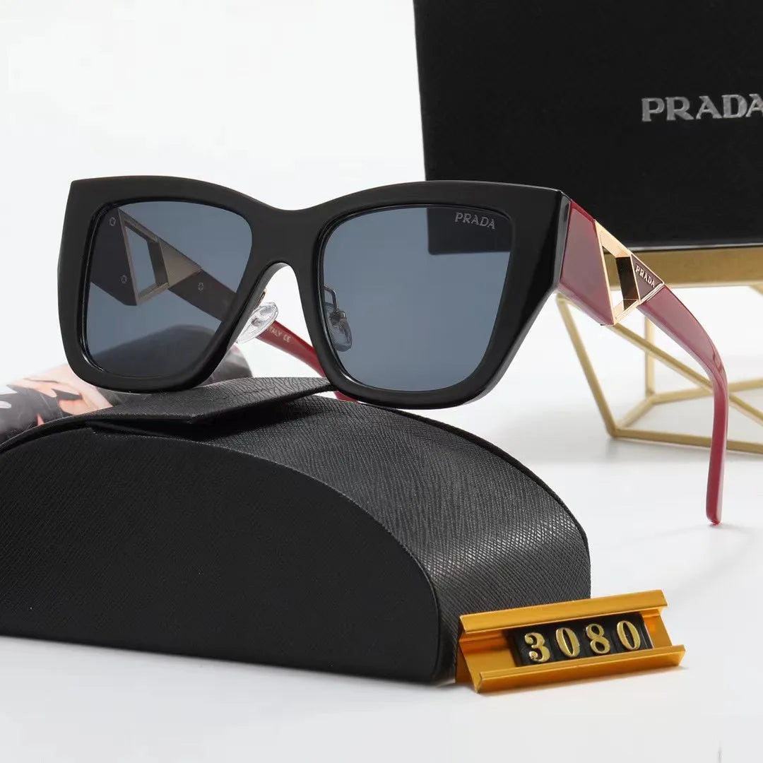 Fashion PA Letter Triangle Hollow Print Sunglasses V613620