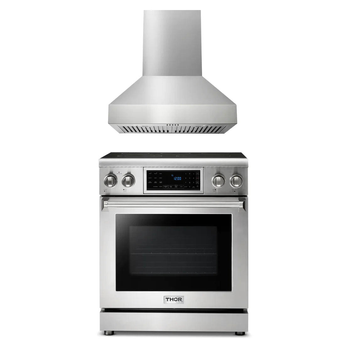 30 Electric Range and Range Hood B608