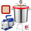 3.6CFM Dual Stages Vacuum Pump with Manifold Gauge Set H276