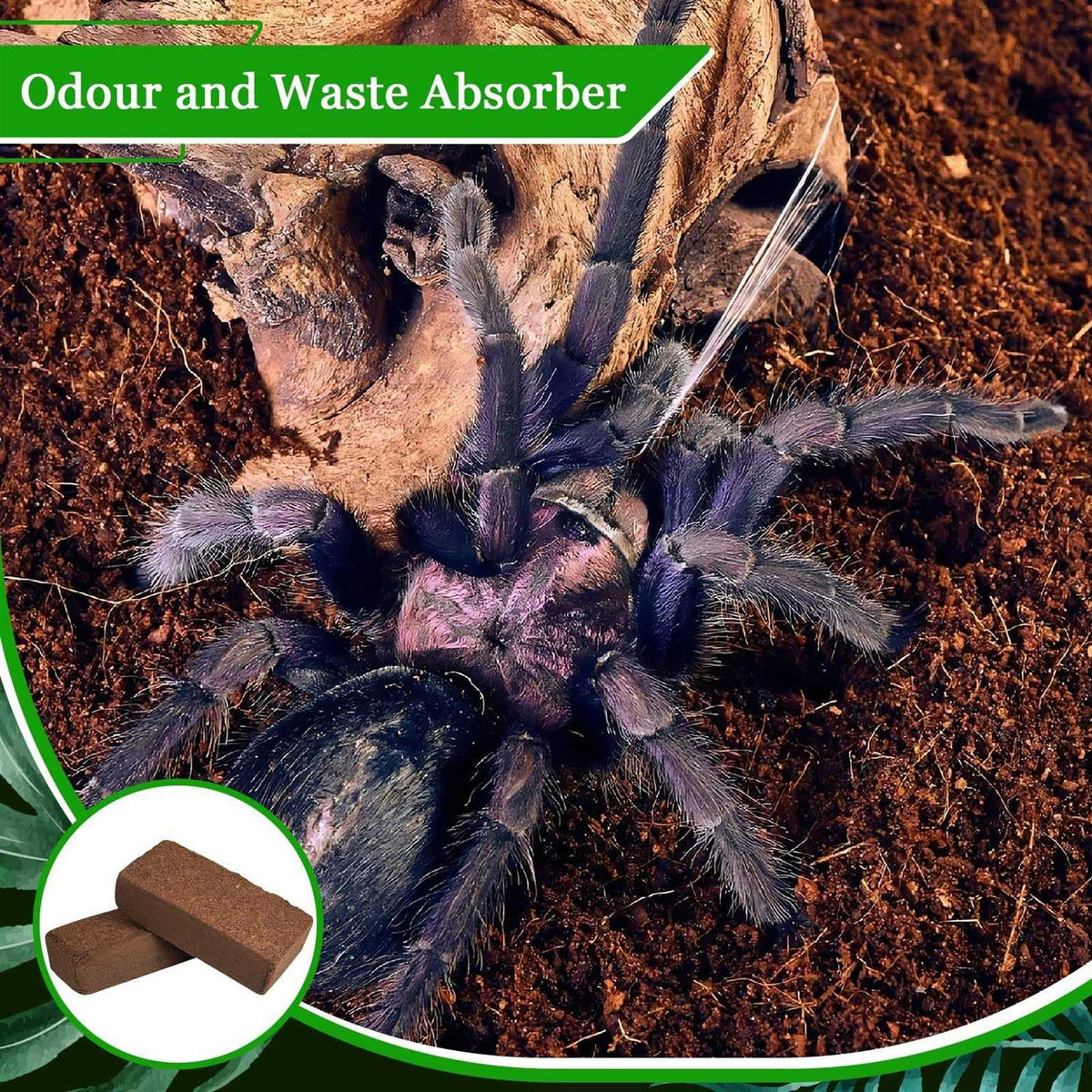 Natural Coconut Fiber Reptile Terrarium Bedding K61019