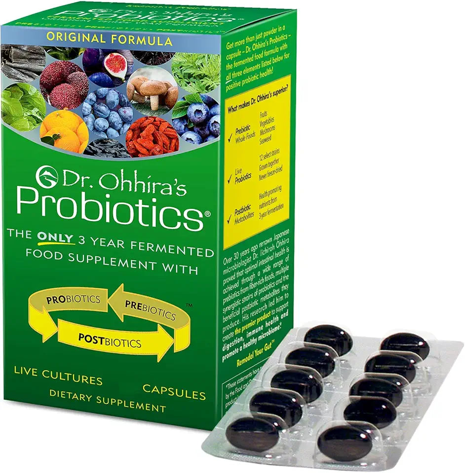 100 Capsules Probiotics with Prebiotics and Postbiotic Metabolites K93244