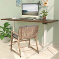 Dual Motor Height Adjustable Desk with White Frame F12629