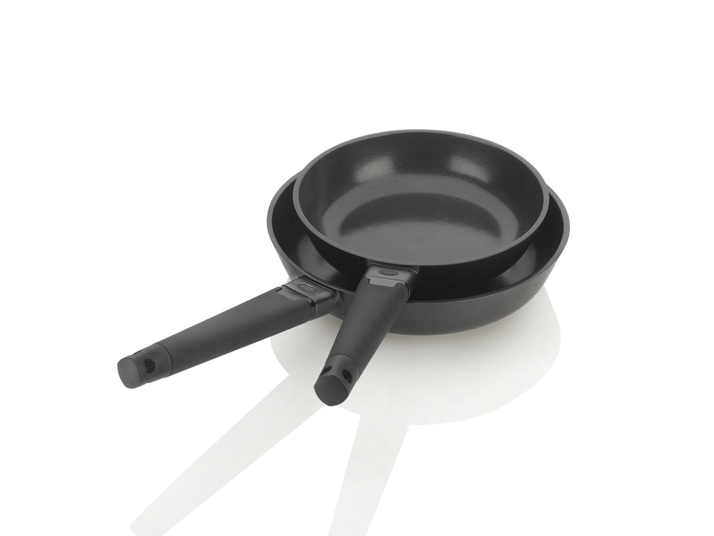 2pc Cast Aluminum Ceramic Nonstick Skillet Set J492008