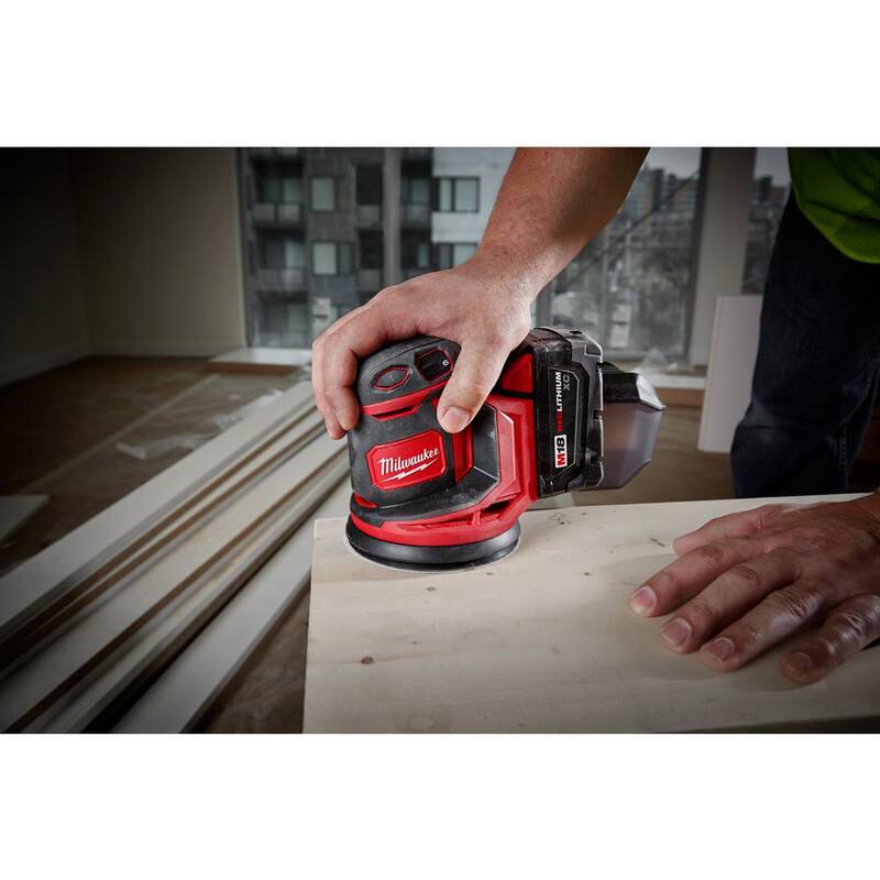18V Cordless 5 in. Random Orbit Sander with Two 3.0 Ah Batteries N1296