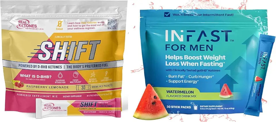 Raspberry Lemon Electrolytes Drink Mix with BHB Exogenous Ketones 30 Count P123887