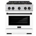 30 4.2 cu. ft. Gas Range with Convection Gas Oven in Stainless Steel with White Matte Door E62326