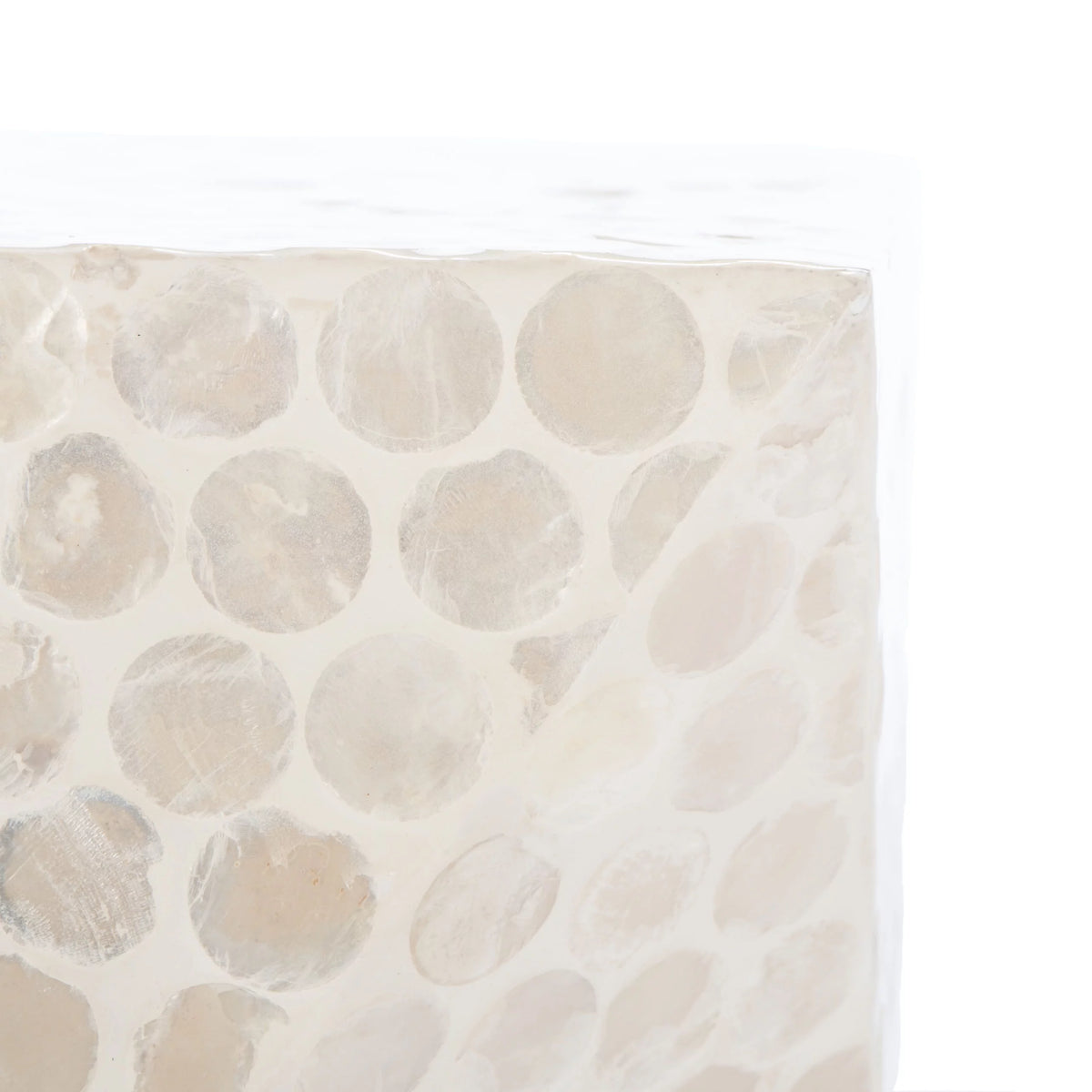 White Square Accent Table G2021