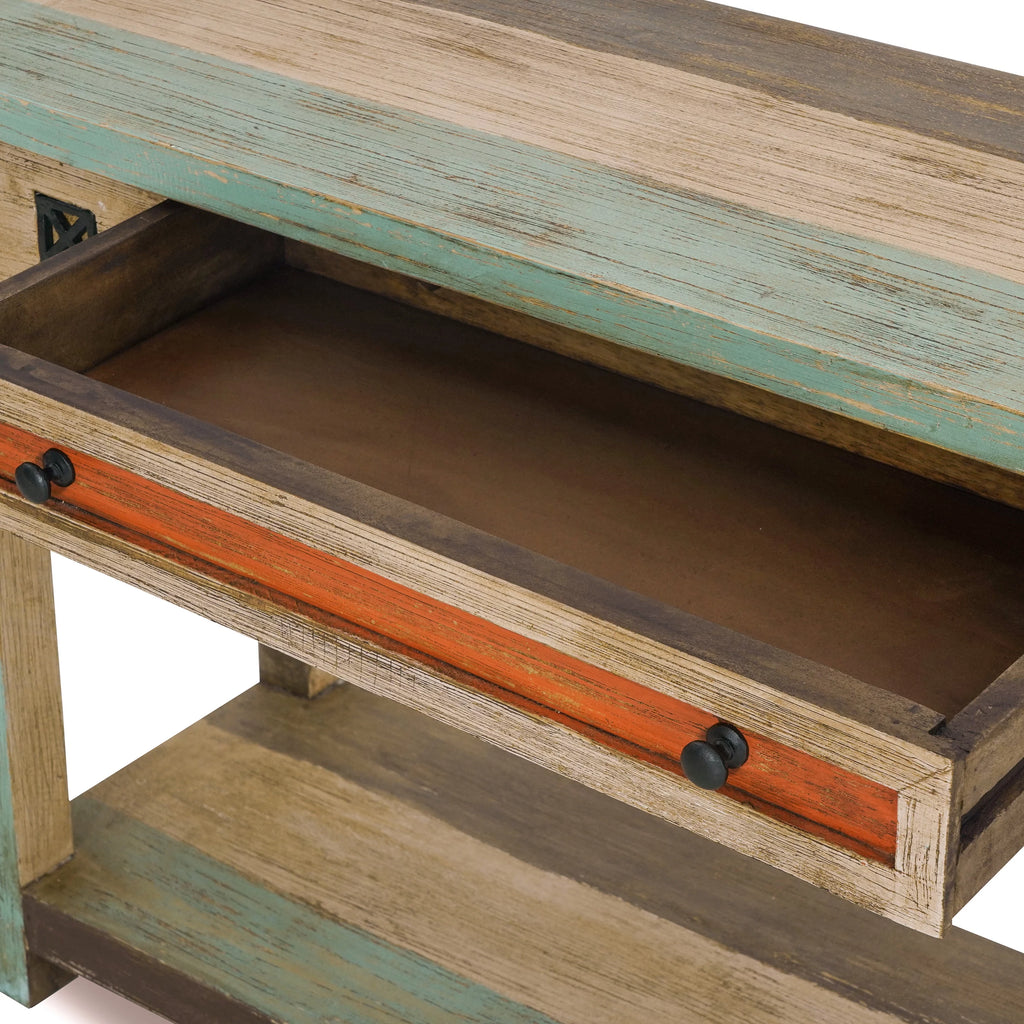 Handmade Distressed Mango Wood Console Table B70433