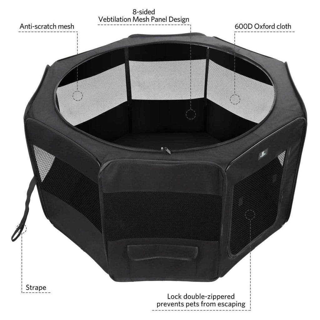 Portable Foldable Pet Playpen 600D Oxford Cloth G89577