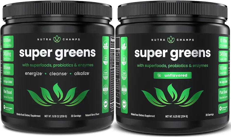 Super Greens Berry & Unflavored Bundle 2 Month Supply B1962