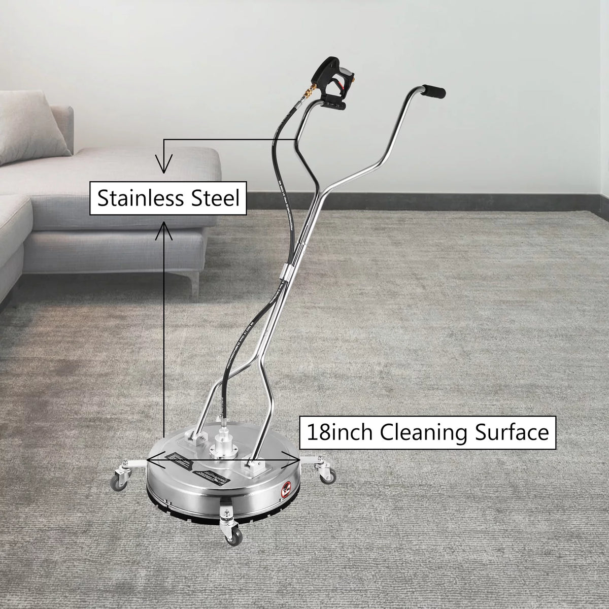 18 inch Flat Surface Cleaner for Pressure Washer L1985