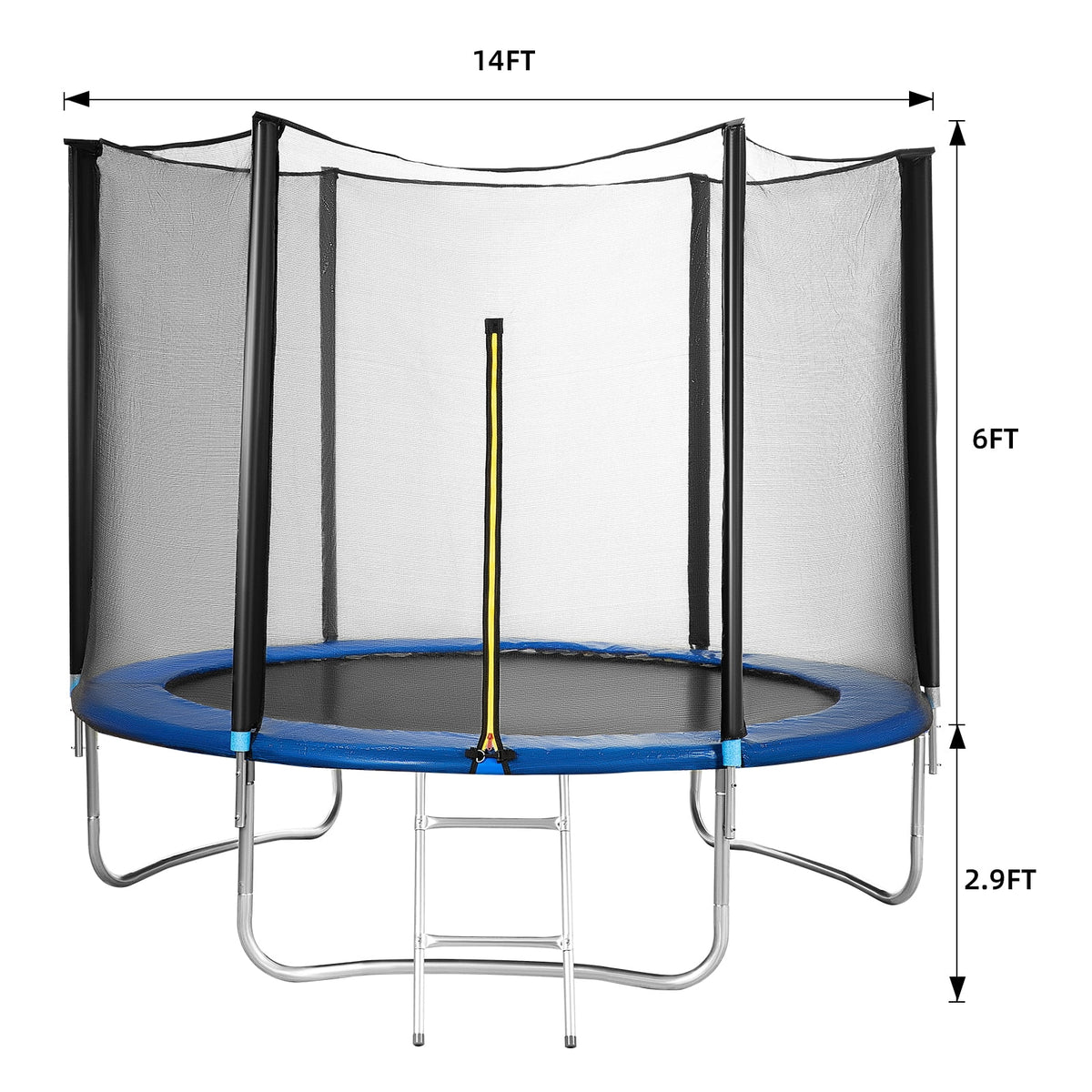 10 ft Trampoline with Safety Enclosure Net U797933
