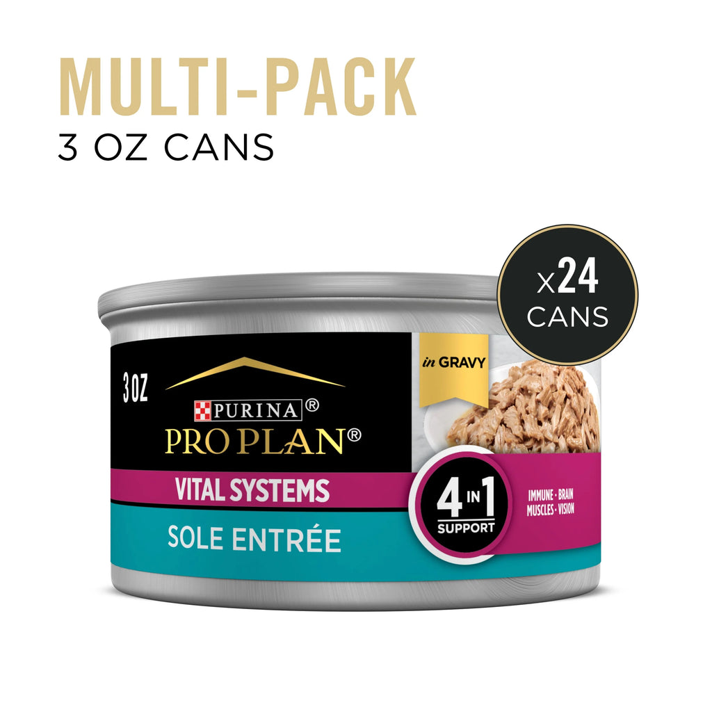 Wet Cat Food Sole Entree in Gravy 3 oz. Can T24366