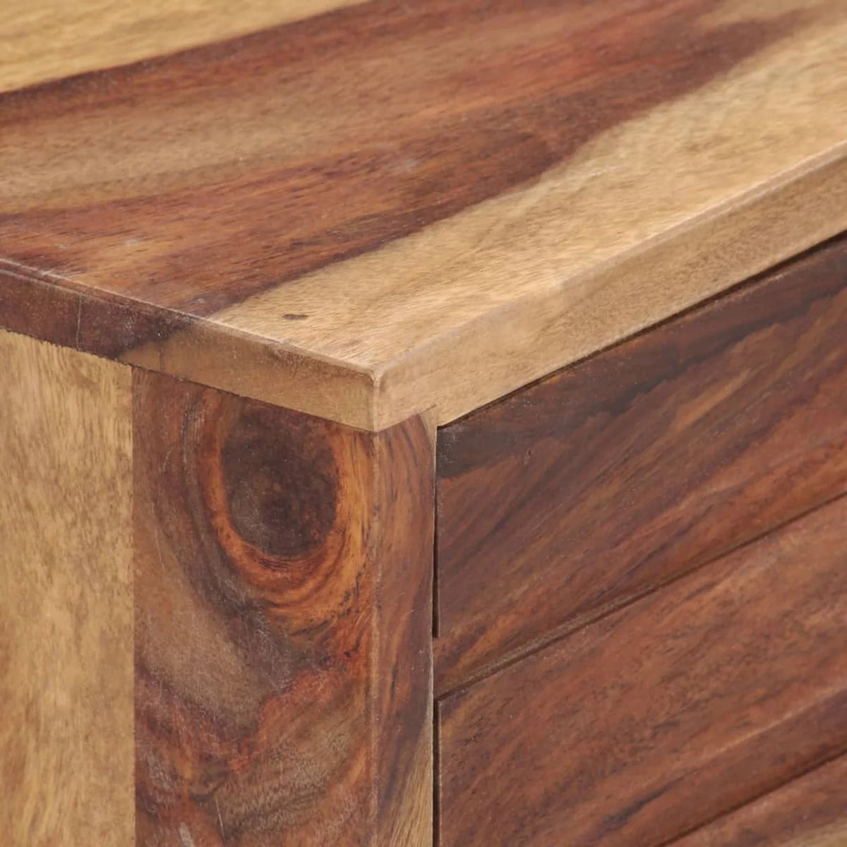 Sheesham Wood TV Cabinet with 1 Door 2 Drawers Z3781