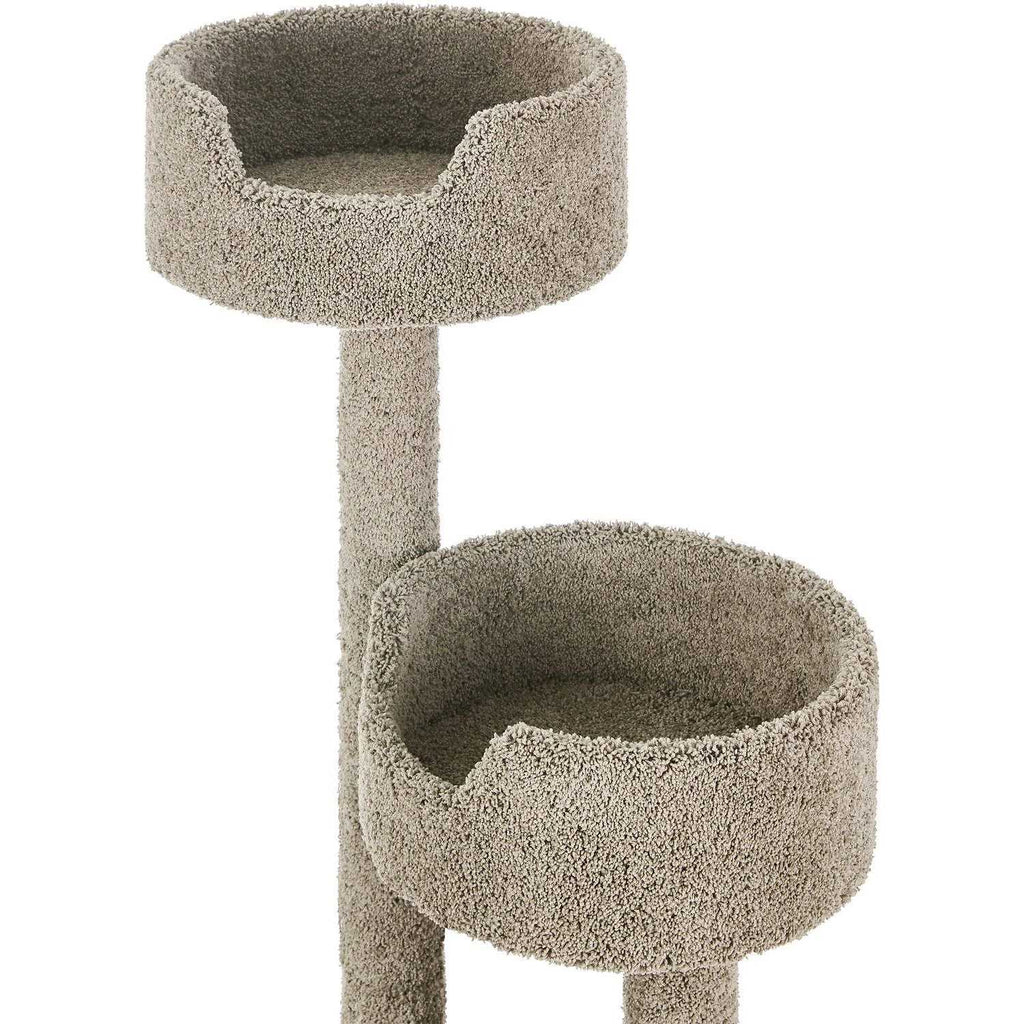 65-in Real Carpet Wooden Cat Tree U3655