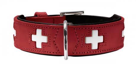 Swiss Red and Black Collar K492