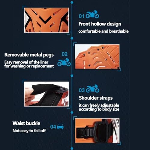 Motorcycle Chest Armor Body Guard Vest P228645