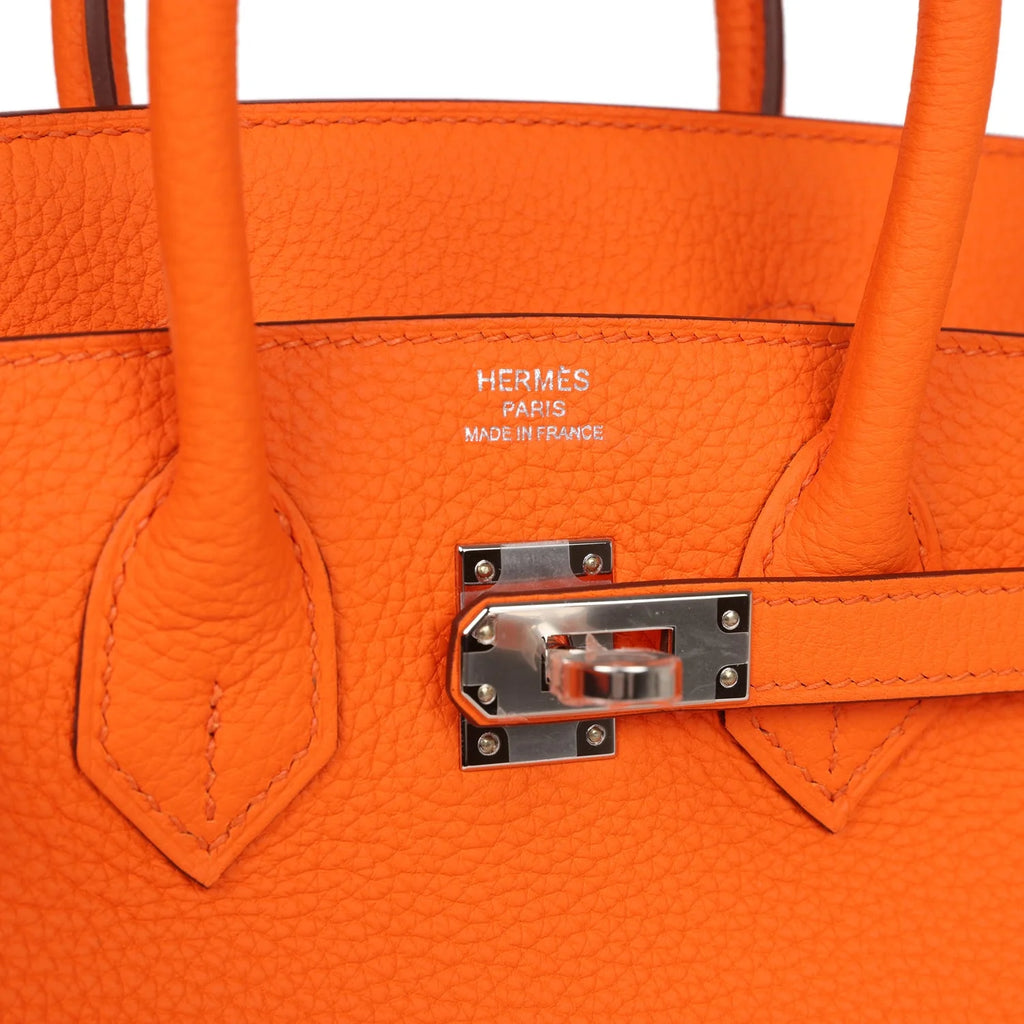 Orange Togo Leather Handbag V945