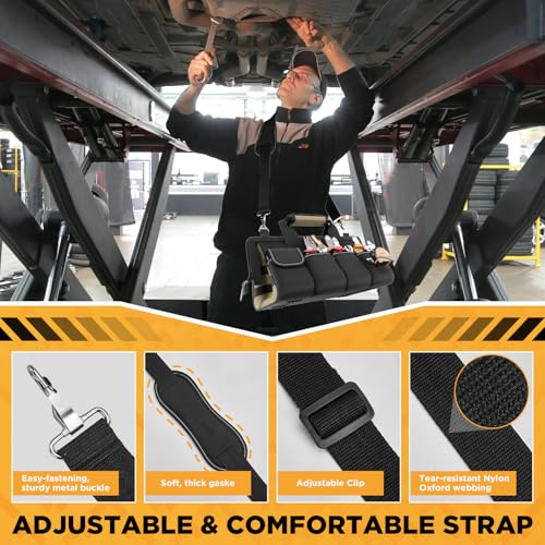 15.5 Inch 17-Pocket Portable Tool Bag with Adjustable Strap W323