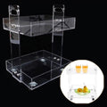 Acrylic Nightstand with 4 Wheels H667
