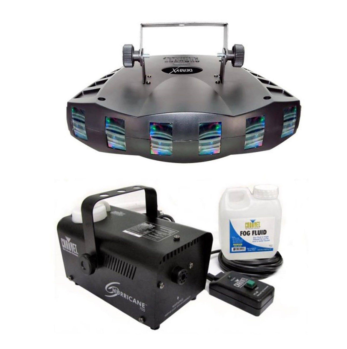 RGB DMX Strobe Light and Fog Smoke Machine Z229