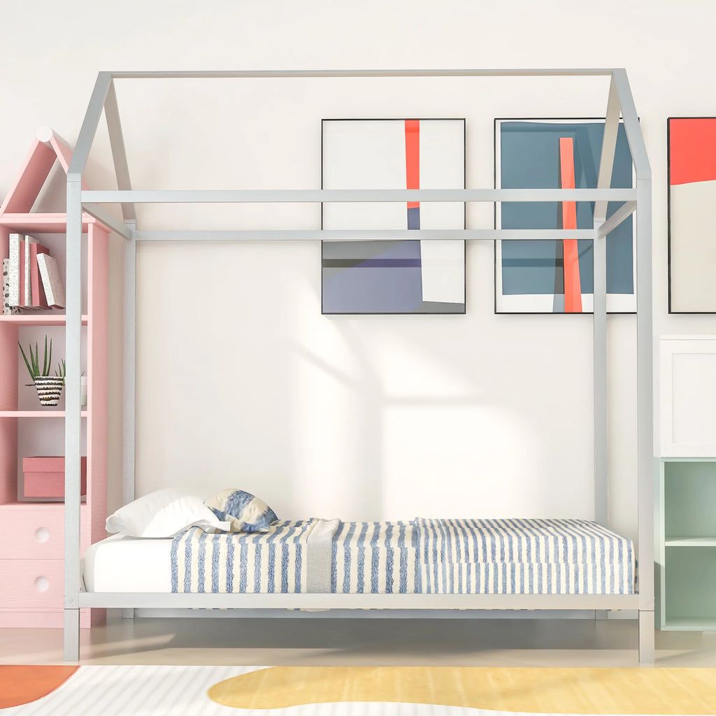 Twin Size Metal Platform Bed Frame Q149348